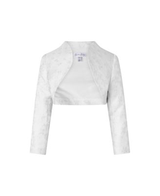 Rachel Riley - Girls' Floral Damask Bolero Jacket - Little Kid, Big Kid