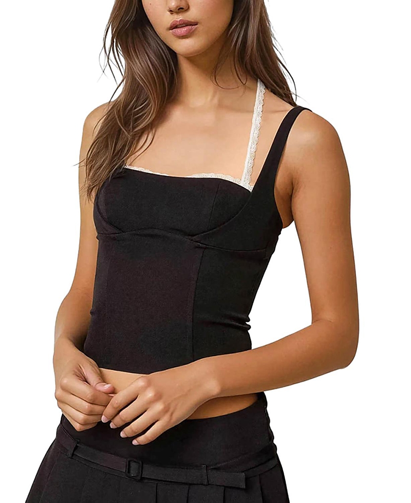 EDIKTED LESLY LACEY LAYERED CORSET