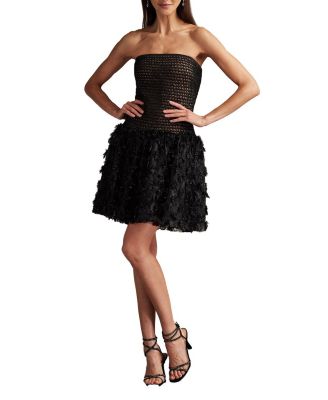 Lula Flower Embellished Mini Dress