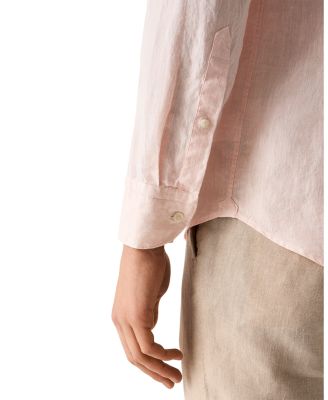 Slim Fit Solid Linen Shirt