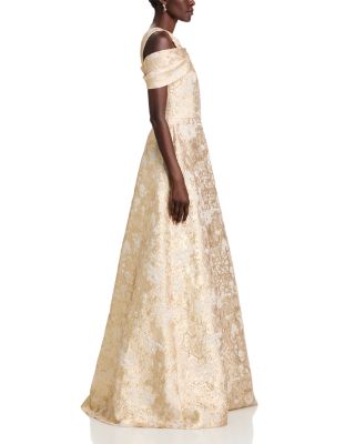 Metallic Jacquard Gown