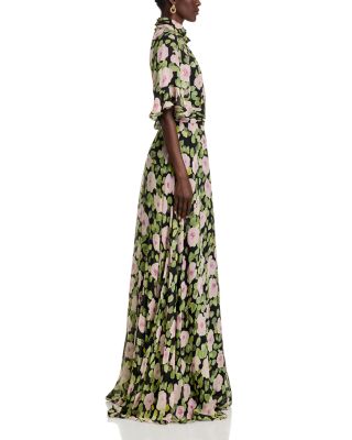 Floral Chiffon Gown
