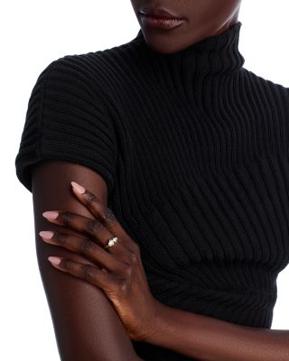 Double Heart Bezel Set Lab Grown Diamond Ring in 14K Yellow Gold, 1 tcw