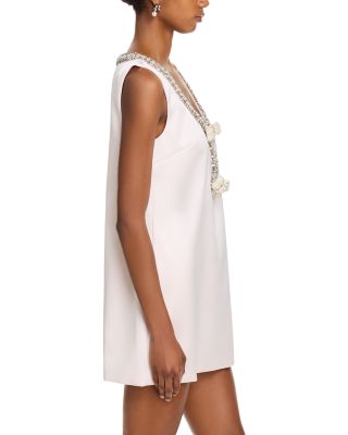 Satin Bow Mini Dress - Exclusive