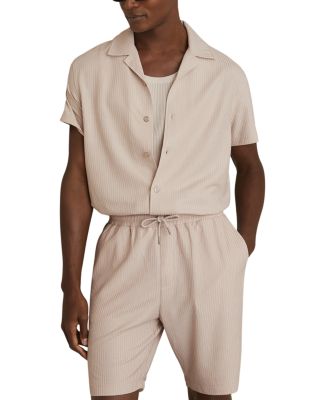 REISS - Warwick Short Sleeved Textured Cuban Regular Fit Shirt
