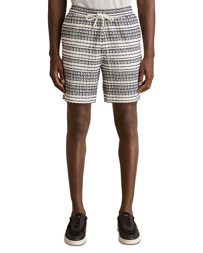Reiss Embroidered Crochet Drawstring Short