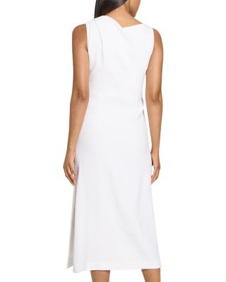 Shoulder Draped Midi Dress