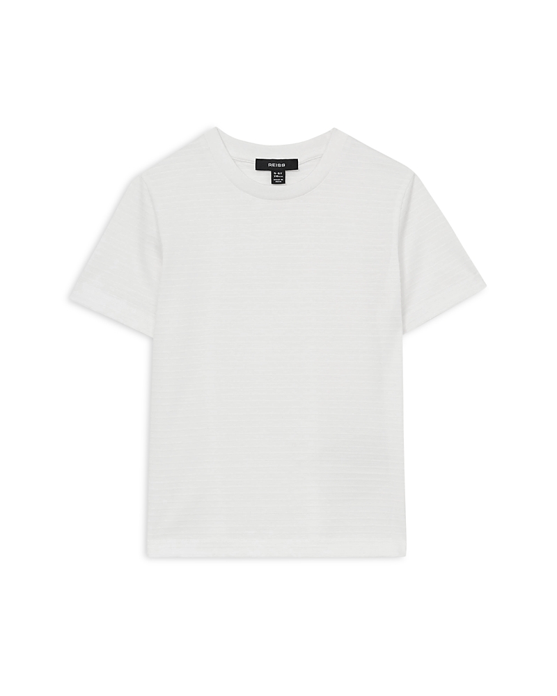 Reiss Kids' Jacquard Stripe T-shirt