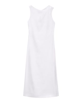 Shoulder Draped Midi Dress
