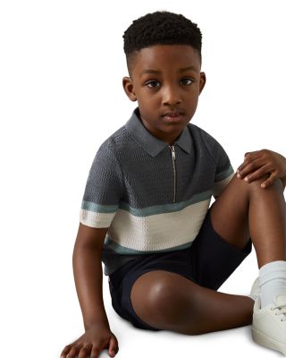 Boys' Grove Textured Color Block Polo - Big Kid