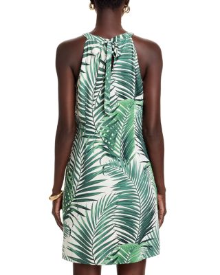 Silk Leaf Of Luxury Halter Mini Dress