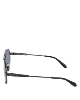 Aviator Brow Bar Sunglasses, 62mm