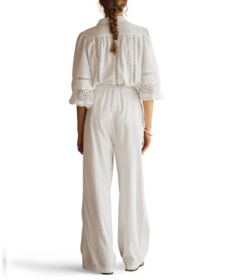BIANCA Lace Trim Straight Leg Pant