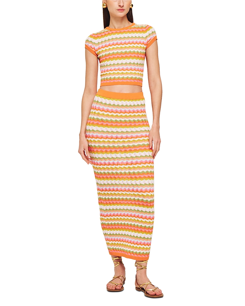 Shop Ronny Kobo Quartz Knit Cropped Top