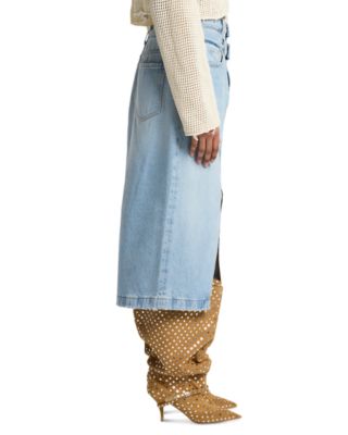 Double Waisted Denim Skirt