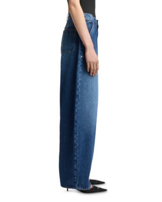 High Rise Balloon Fit Jeans in Le Blue
