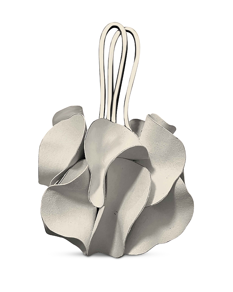 Farm Rio Ivory Leather Flower Bag