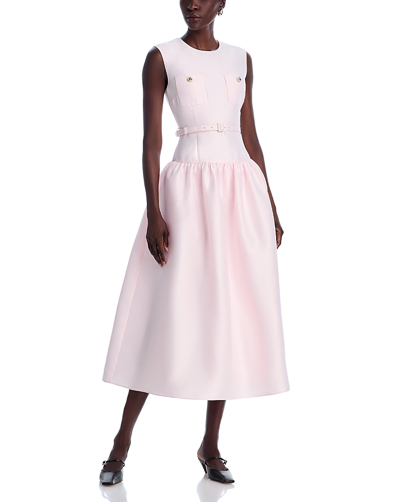 Self-portrait Taffeta Tailored Midi Dress
