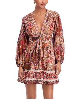farm rio romantic garden mini dress Farm Rio Romantic Mini Dress - Garden