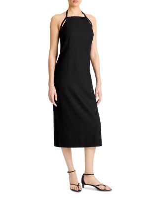 Apron Halter Midi Dress