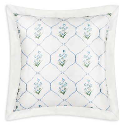 Gingerlily Forget Me Not Silk Euro Sham