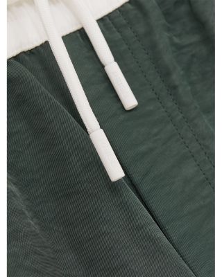 Drawstring Color Blocked Swim Shorts