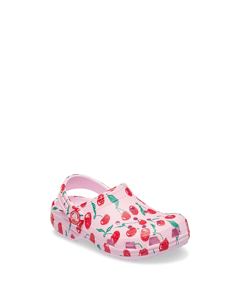 Crocs Cherry-print Clogs In Pink