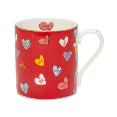 Love Hearts Mugs, Set of 2