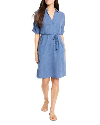 Rumba Linen Blend Belted Dress