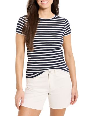 Scoop Neck Stripe Tee