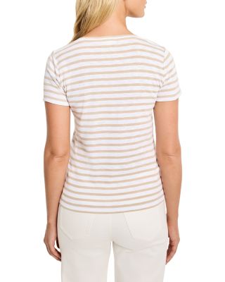 Scoop Neck Stripe Tee