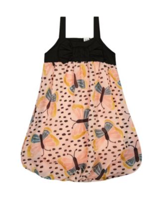 Deux par Deux - Girls' Printed Bubble Dress - Little Kid