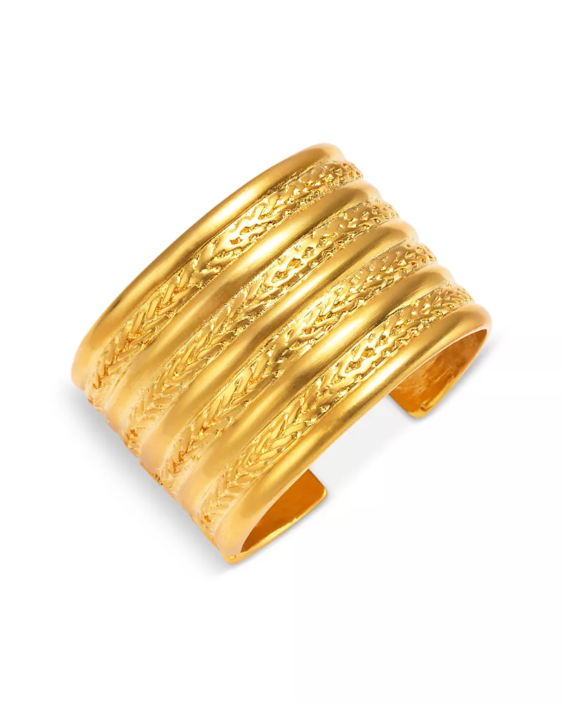 Kenneth Jay Lane Jackie Onassis Braided Cuff Bracelet