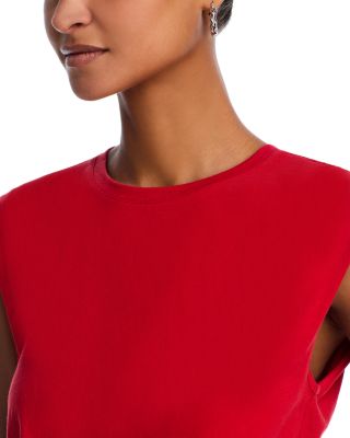 Mica Ruched Sleeveless Cropped Top
