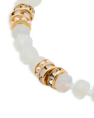 Mixed Stone Beaded Slider Bracelet