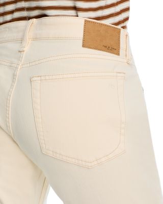 Dre Low Rise Slim Leg Jeans in Ecru