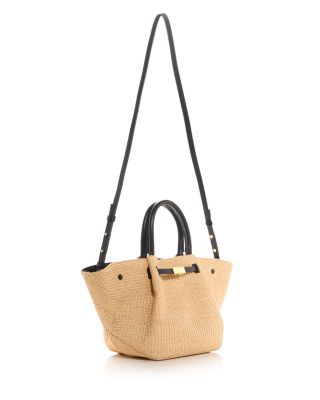 Midi New York Raffia Shoulder Bag