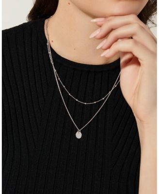 Willow Silver Coin Necklace Set