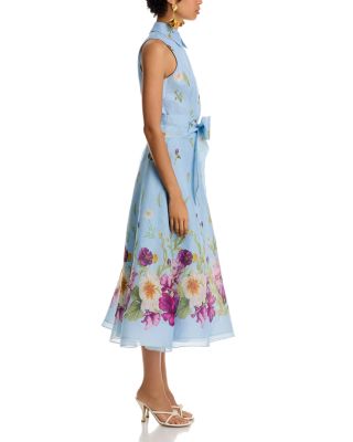 Silk And Linen Shirt Waist Dress 