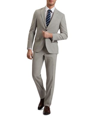 Sharkskin Classic Wool Modern Fit Suit Jacket