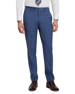 Classic Wool Check Modern Fit Suit Pants