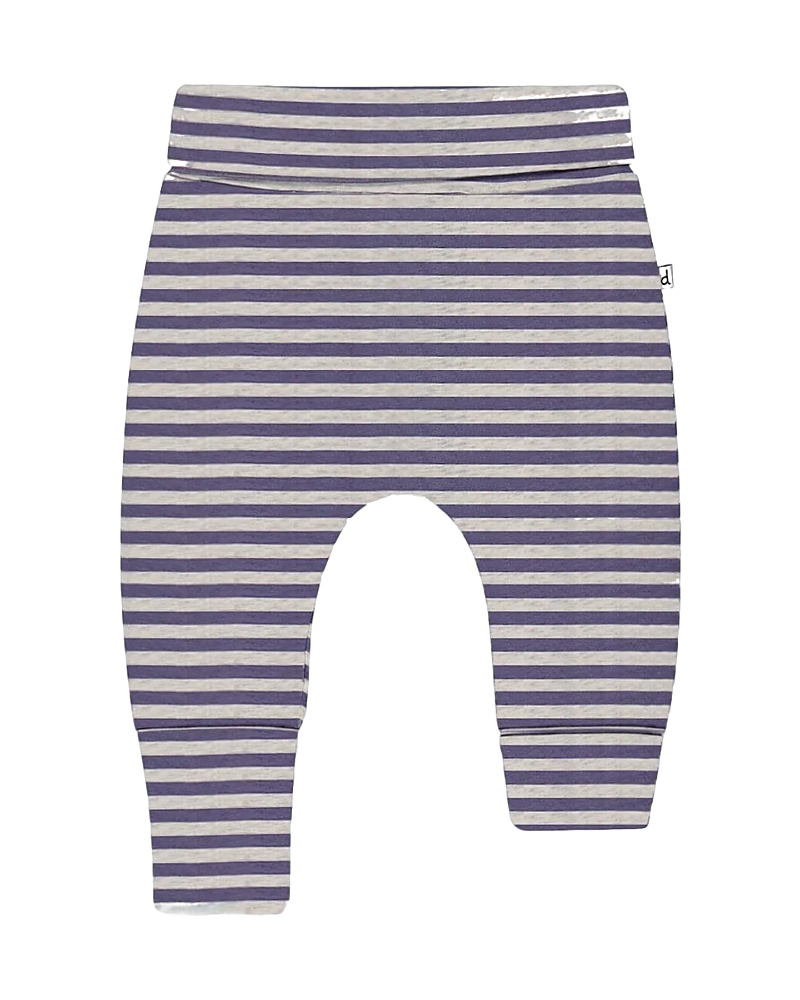 Deux Par Deux Boys' Printed Organic Cotton Evolutive Pant - Baby In Striped Navy