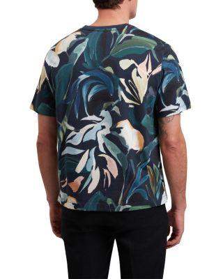 Almoi Short Sleeve Floral Print Tee