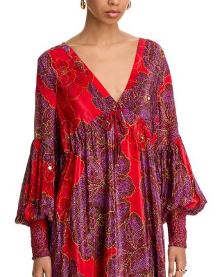 Sequin Flower Maxi Dress - Exclusive