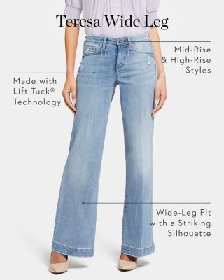 Teresa Wide Leg Ankle Jeans in Majorca Ba