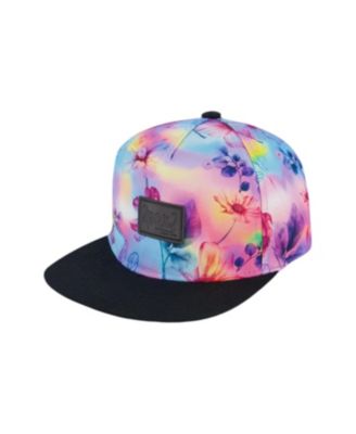 Deux par Deux - Girls' Printed Butterflies Cap - Little Kid, Big Kid
