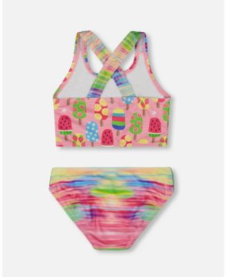 Girls' Printed Two-Piece Swimsuit - Big Kid