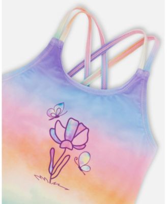 Girls' Printed One-Piece Swimsuit - Little Kid