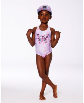 Girls' Printed One-Piece Swimsuit - Little Kid