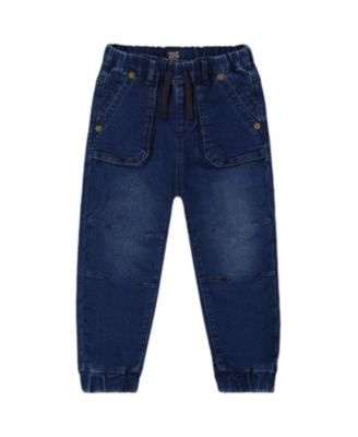 Deux par Deux - Boys' French Terry Denim Jogger Pant - Little Kid, Big Kid
